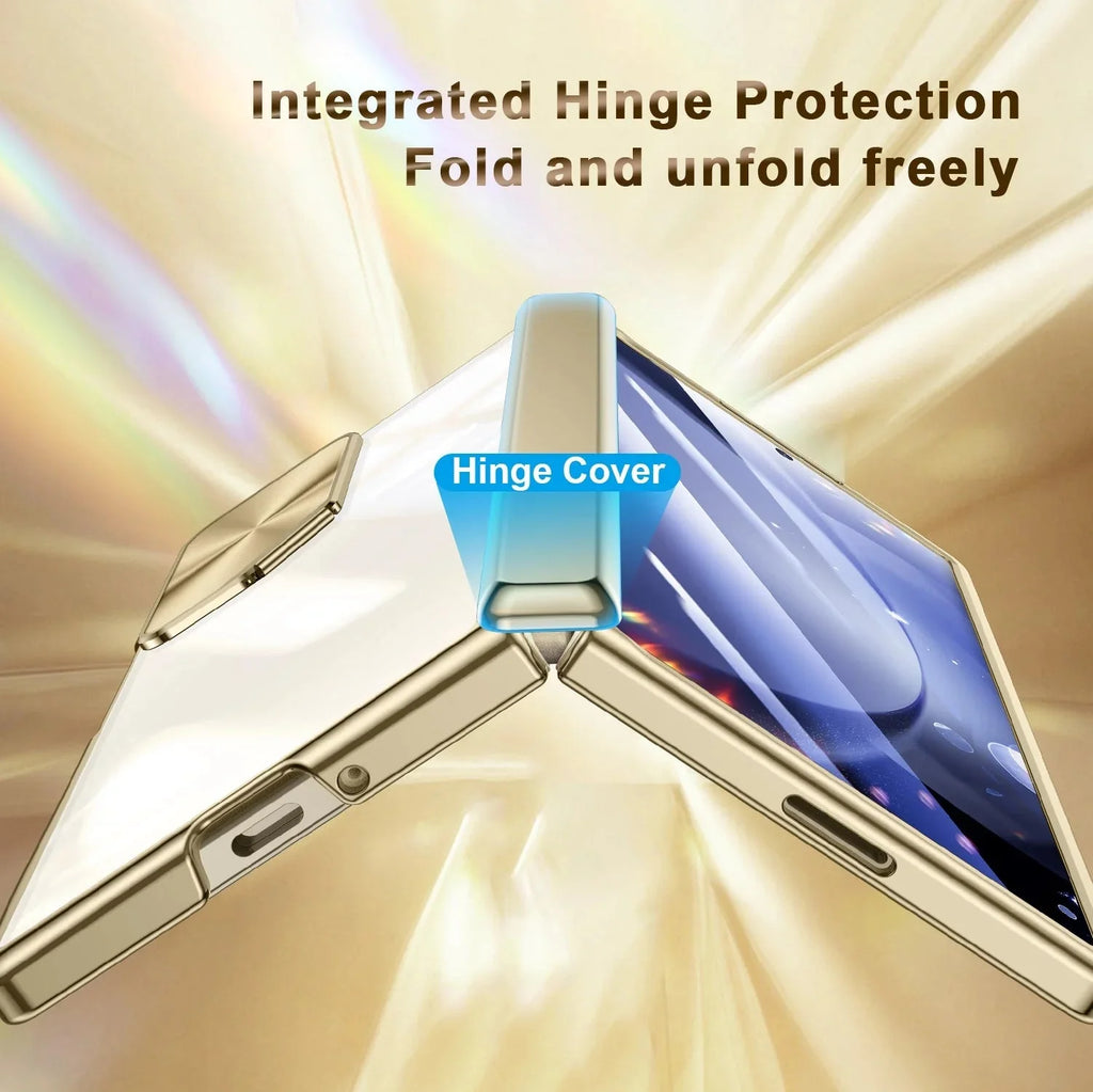 Clear Camera Cover Kickstand Case For Samsung Z Fold 7-4