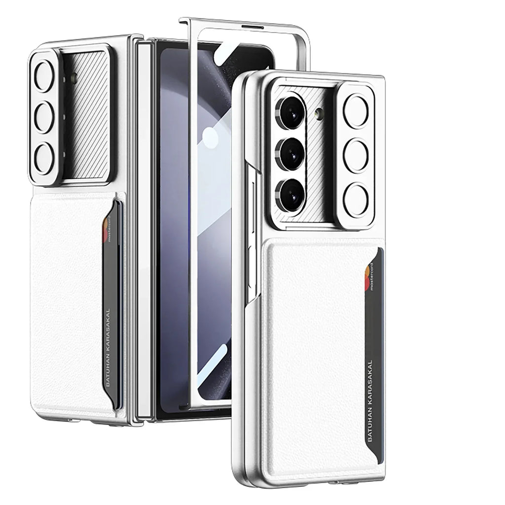 Ultra-Thin Card Holder Screen Protector Case For Samsung Z Fold 7/ 6 / 5