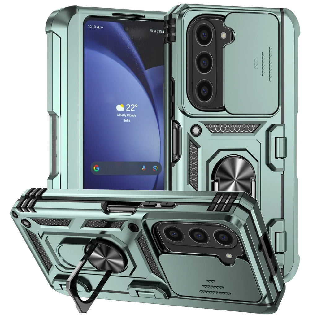 Extreme Shockproof Ring Stand Cam Slide Case For Samsung Z Fold 7-4