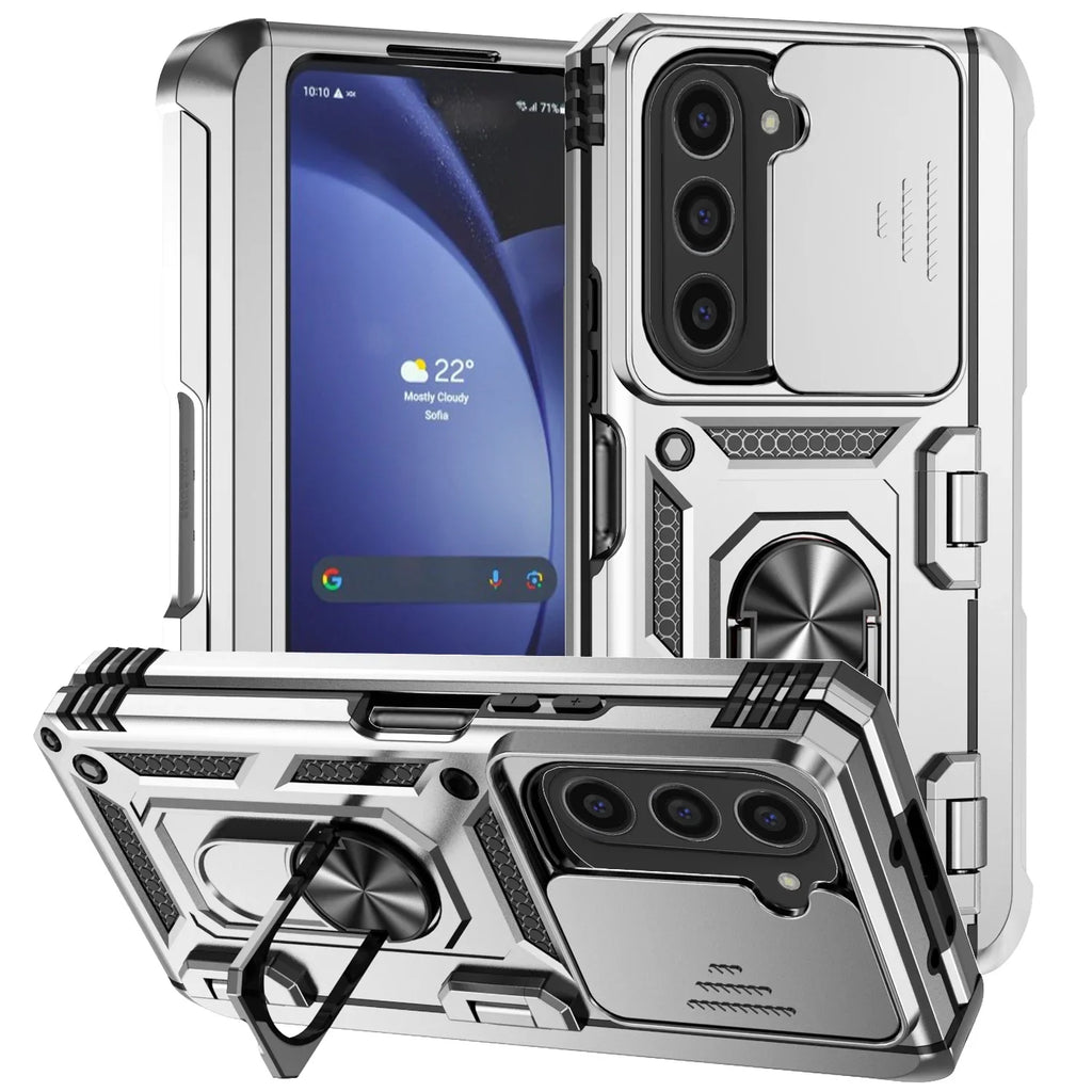 Extreme Shockproof Ring Stand Cam Slide Case For Samsung Z Fold 7-4