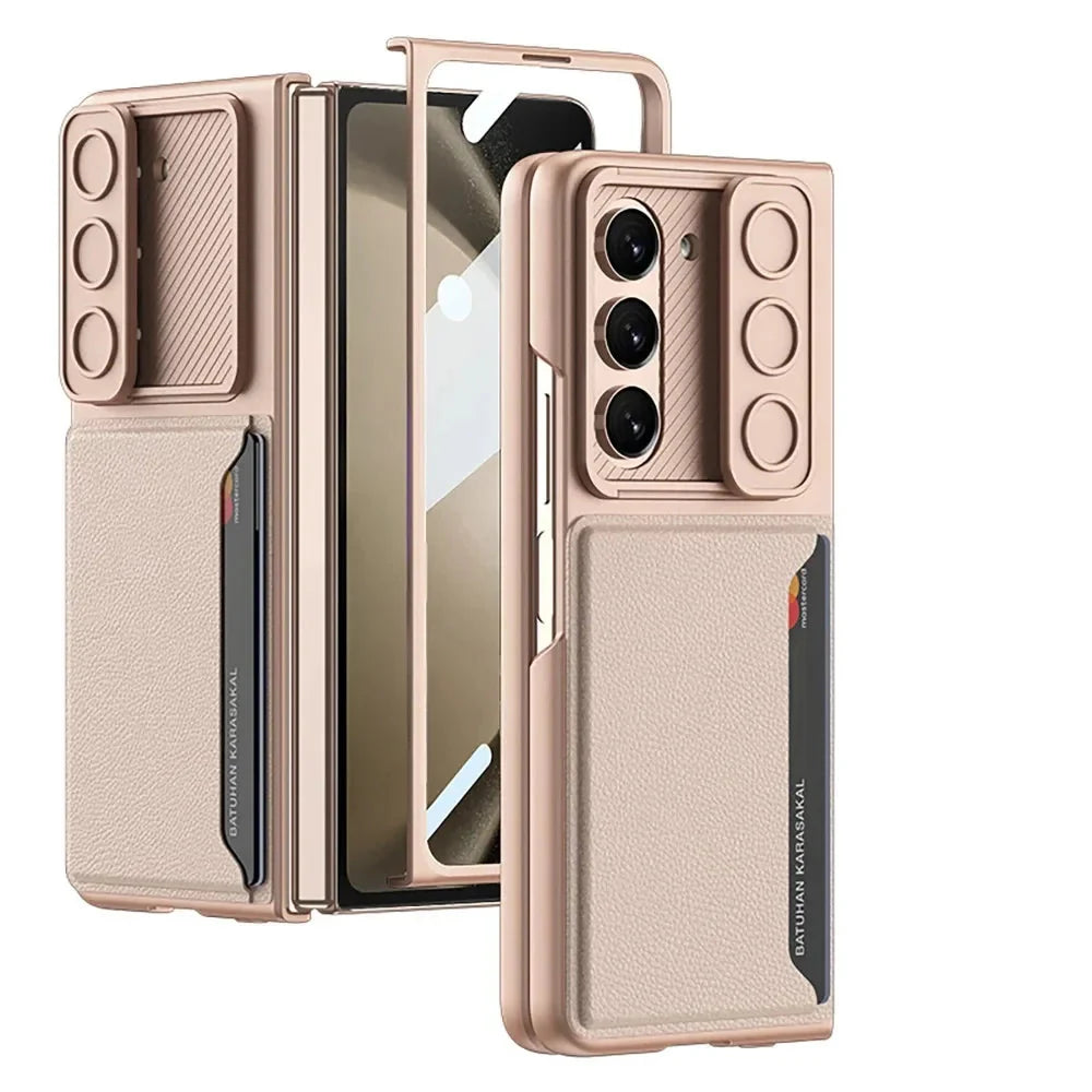 Ultra-Thin Card Holder Screen Protector Case For Samsung Z Fold 7/ 6 / 5